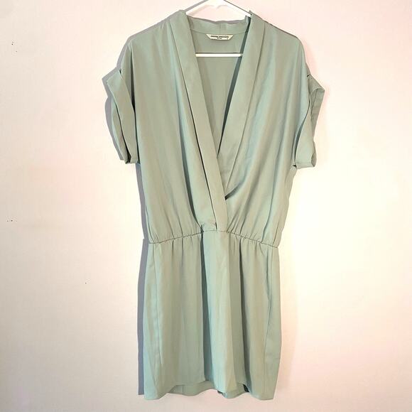 Amanda Uprichard Light Blue Short V-Neck Hera Mini Dress Women's size Medium - Picture 2 of 8